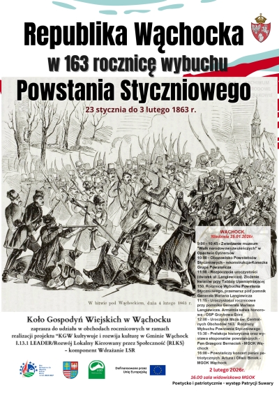 Uroczystości 163 rocznicy wybuchu Powstania Styczniowego 1863 r.