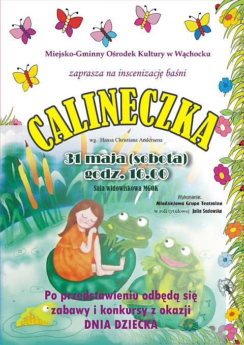 Plakat Przedstawienia Calineczka