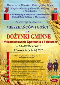 Dożynki Gminy Wąchock-Marcinkowskie Spotkania z Folklorem